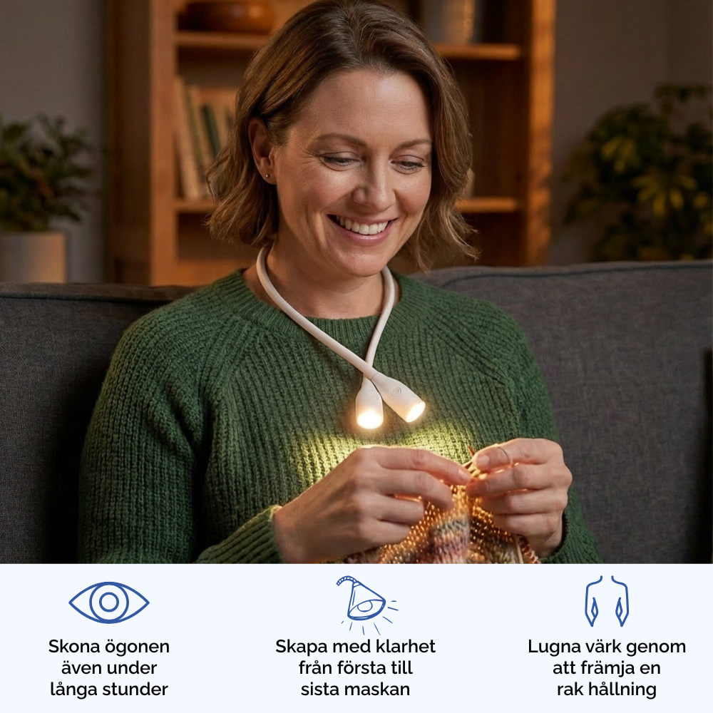 LumiCrealis – Nacklampan som lyser upp dina skapelser och lindrar ögonen